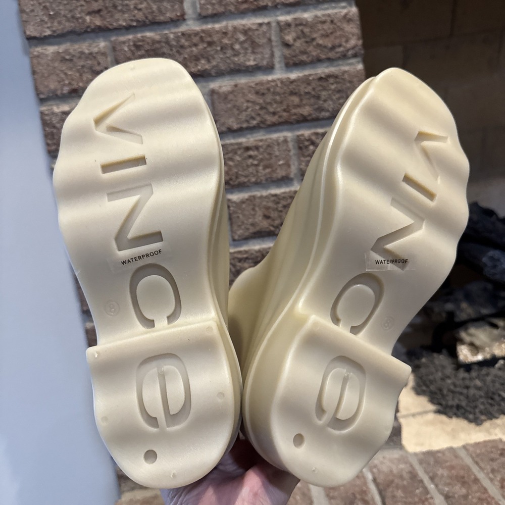Vince Nia Moonlight Nude Lug Sole Women Waterproof Rain Boots Size 8 #452 - Picture 5 of 16